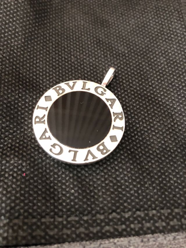 Colgante y anillo plata imitacion Bvlgari.