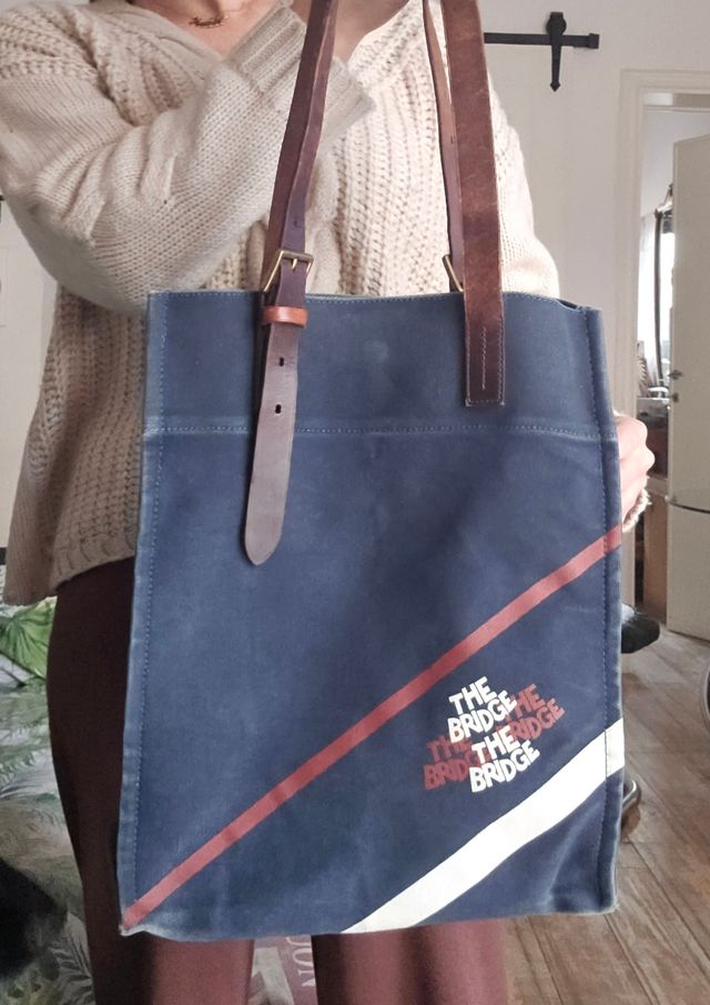 The Bridge borsa tela e pelle