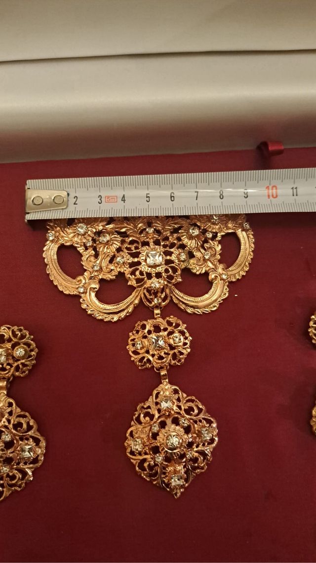 Aderezo fallera oro rosa