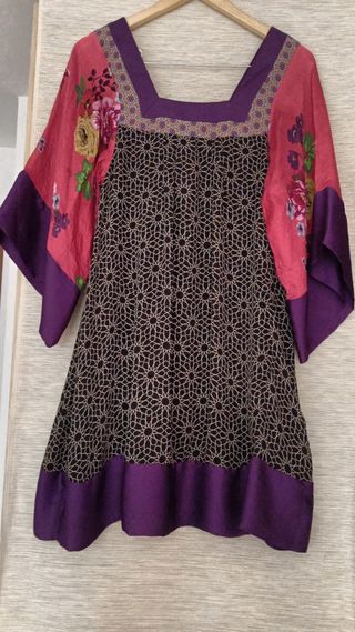 Vestido estilo oriental. Mango