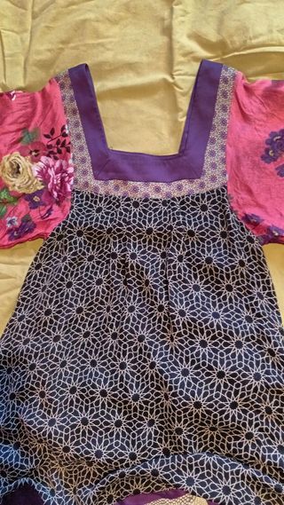 Vestido estilo oriental. Mango