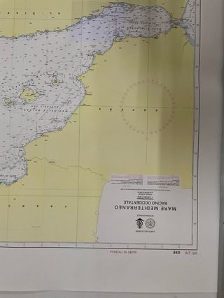 9 x cartas náuticas mare mediterraneo