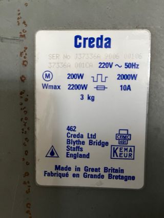 Secadora de 3 Kg Creda