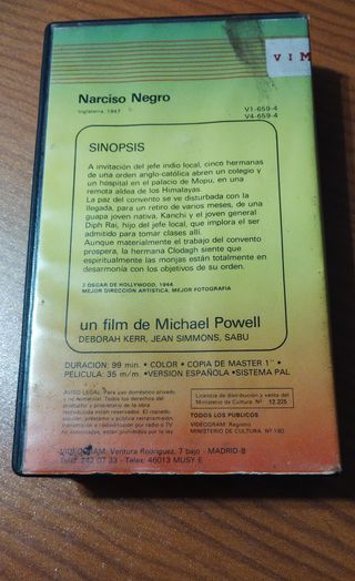 NARCISO NEGRO(1947)- Original beta. Español.