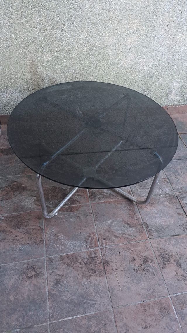 Mesa centro cristal vintage