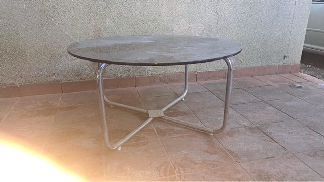 Mesa centro cristal vintage