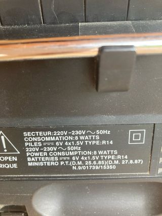 Radio Cassette antiguo Thomson