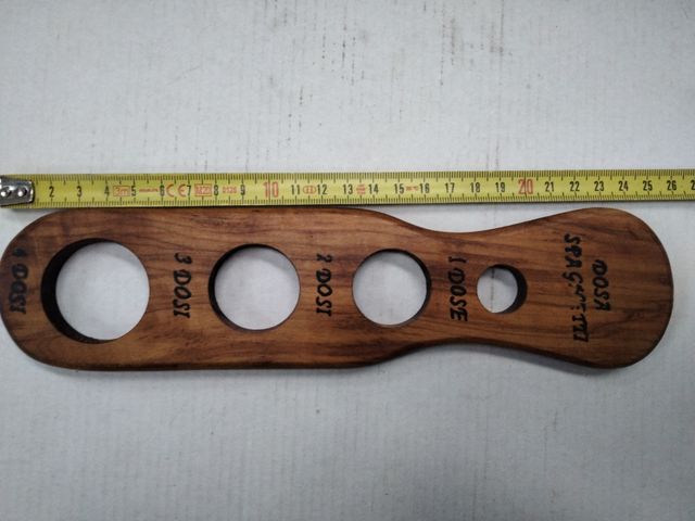 Dosatore spaghetti vintage in legno