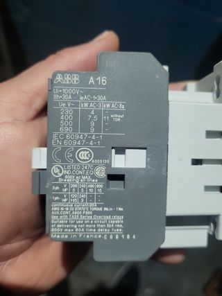 Contactor ABB A16-30-10