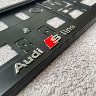 Portamatricula AUDI SLINE en 3D