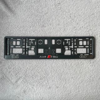 Portamatricula AUDI SLINE en 3D