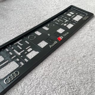 Portamatricula AUDI SLINE en 3D