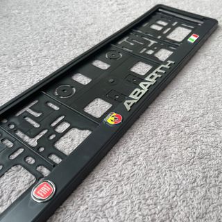Portamatricula ABARTH en 3D