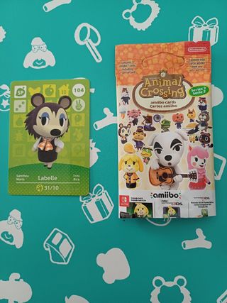 Tarjeta animal crossing Labelle.