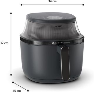 PHILIPS AIRFRYER FREIDORA 7.2L CON VENTANA SERIE 3