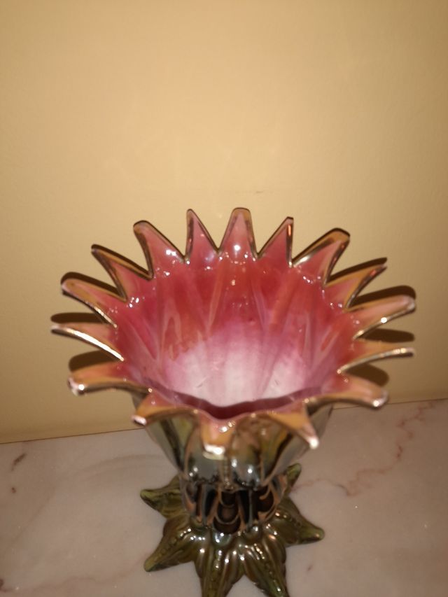 Centro mesa-jarron de porcelana años 50