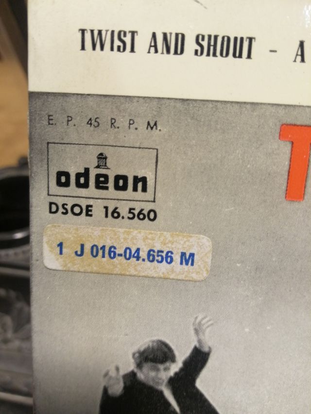 Doppio singolo dei Beatles twist and shout ref.