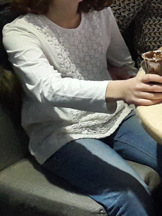 Camiseta de zara talla 11-12 años blanca