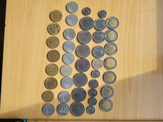 Lote de monedas italianas liras