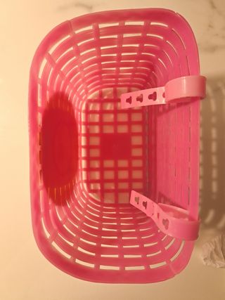 Cesta bici rosa Princesas Disney