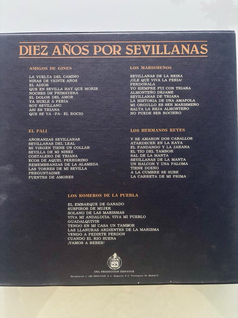 Box 5 vinilos. Sevillanas antológicas. de segunda mano por 40 EUR en  Mairena del Aljarafe en WALLAPOP