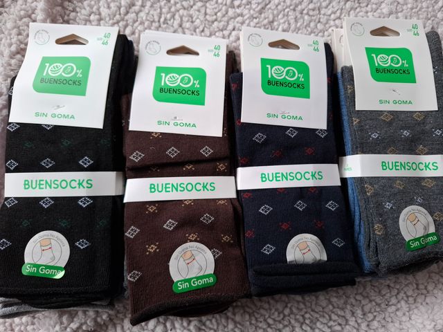 Set di 12 paia di calzini in cotone, senza gomma