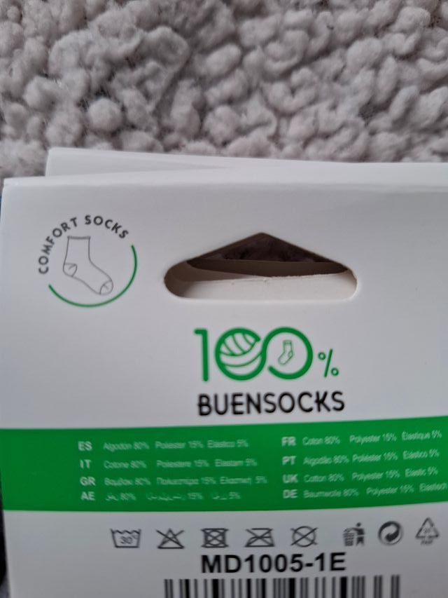 Set di 12 paia di calzini in cotone, senza gomma