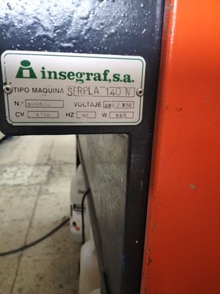 Máquina serigrafía semiautomática