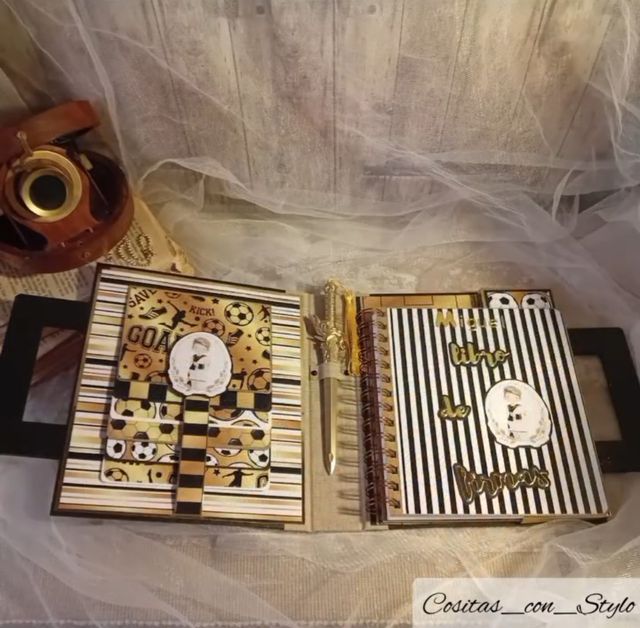 Libro firmas y fotos comunión niño