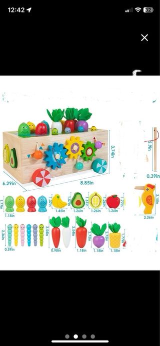 Juego montessori de madera