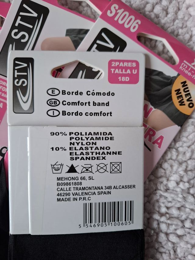 12 paia di mezze calze nere da donna