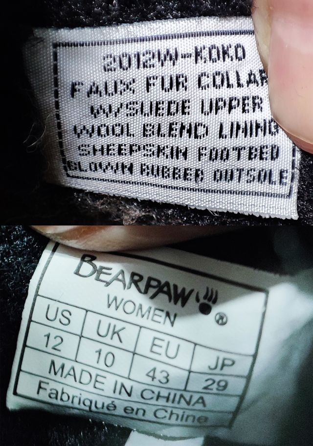 Bearpaw/ Koko Botines de ante negros nº43.