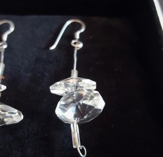 Pendientes Plata/Cristal Roca