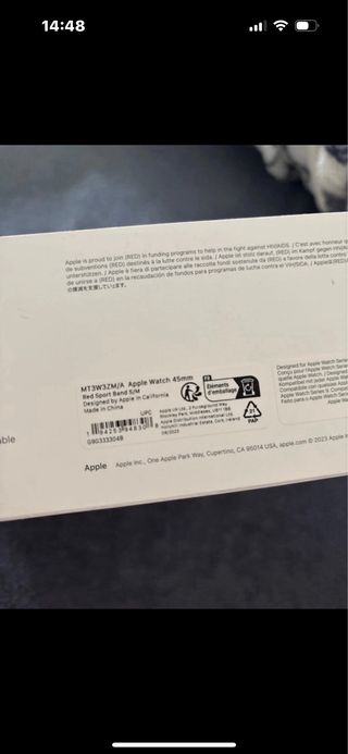 apple watch series 9 45mm red aluminium