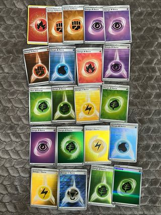 Cartas Pokémon energía / entrenadores