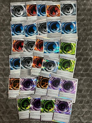 Cartas Pokémon energía / entrenadores