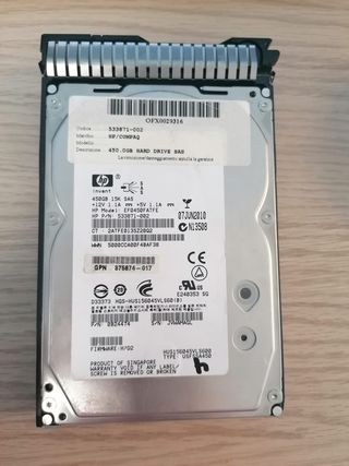 hard disk sas HP 450GB