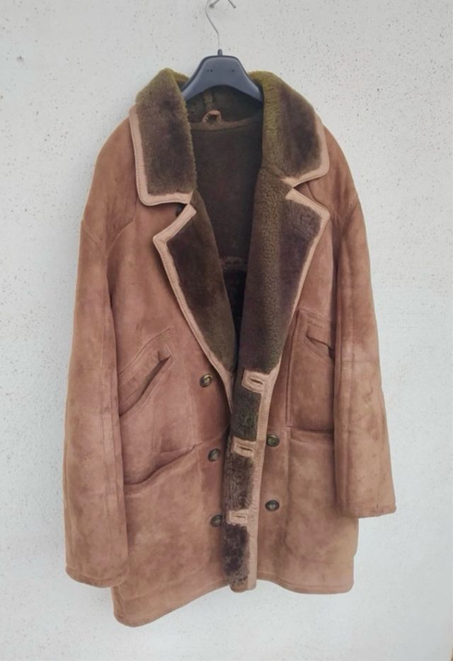 Montone in camoscio e lana Vintage