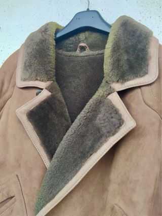 Montone in camoscio e lana Vintage