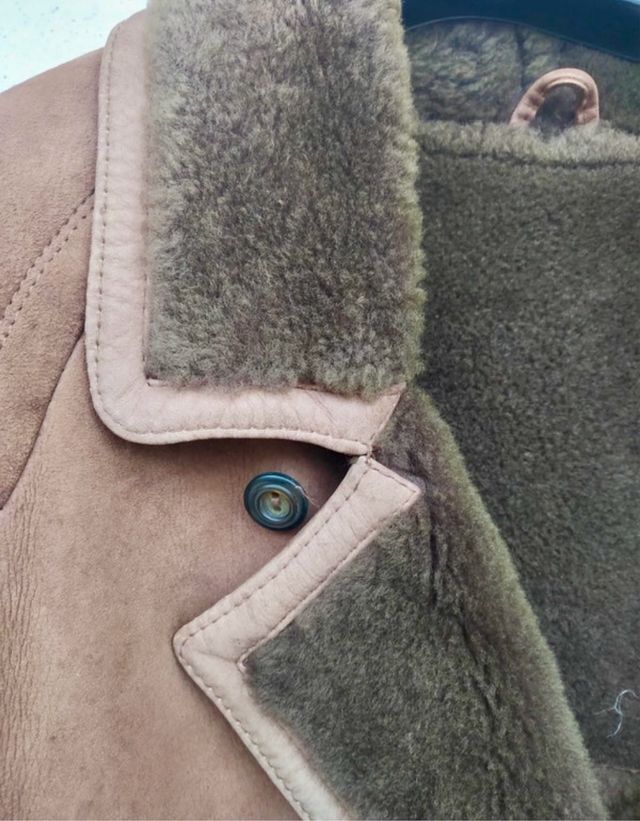 Montone in camoscio e lana Vintage