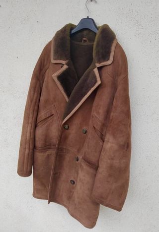 Montone in camoscio e lana Vintage