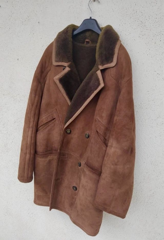 Montone in camoscio e lana Vintage