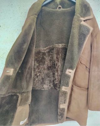 Montone in camoscio e lana Vintage