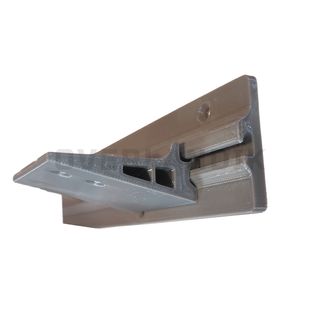 2 Rieles y Soportes para Mesa Flotante Camper GRIS