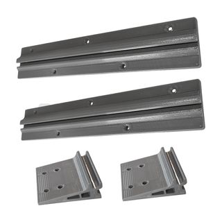 2 Rieles y Soportes para Mesa Flotante Camper GRIS
