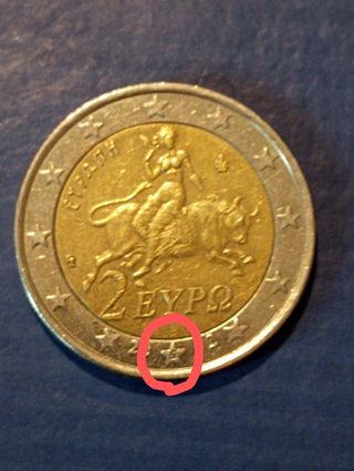Moneda de Grecia,2€, 2002,( S )