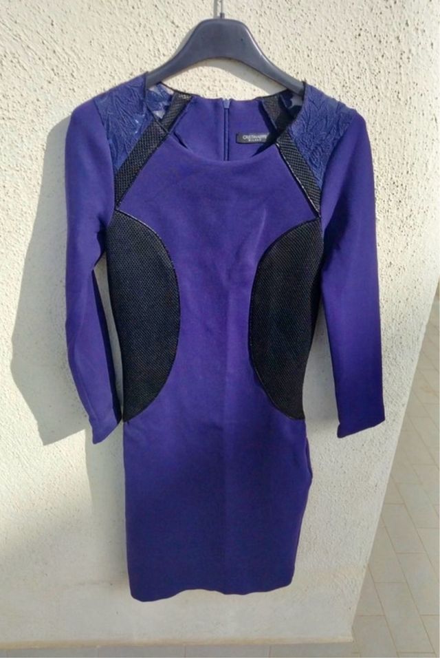 Vestito blu tubino elegante