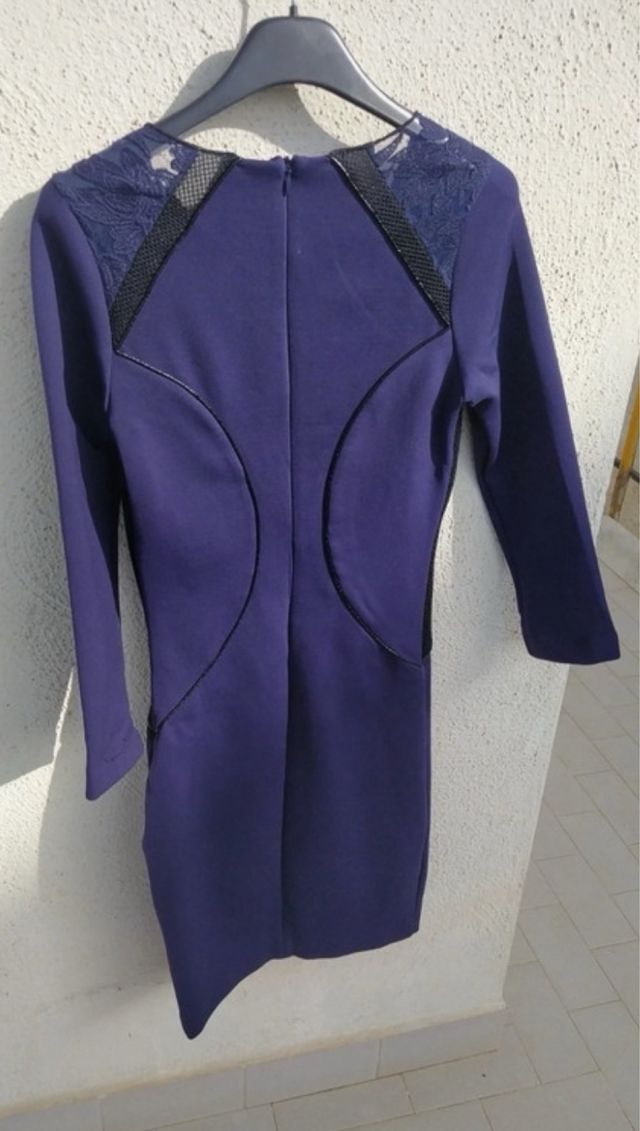 Vestito blu tubino elegante