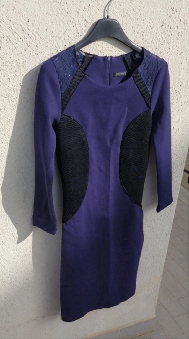 Vestito blu tubino elegante