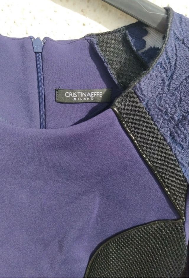 Vestito blu tubino elegante